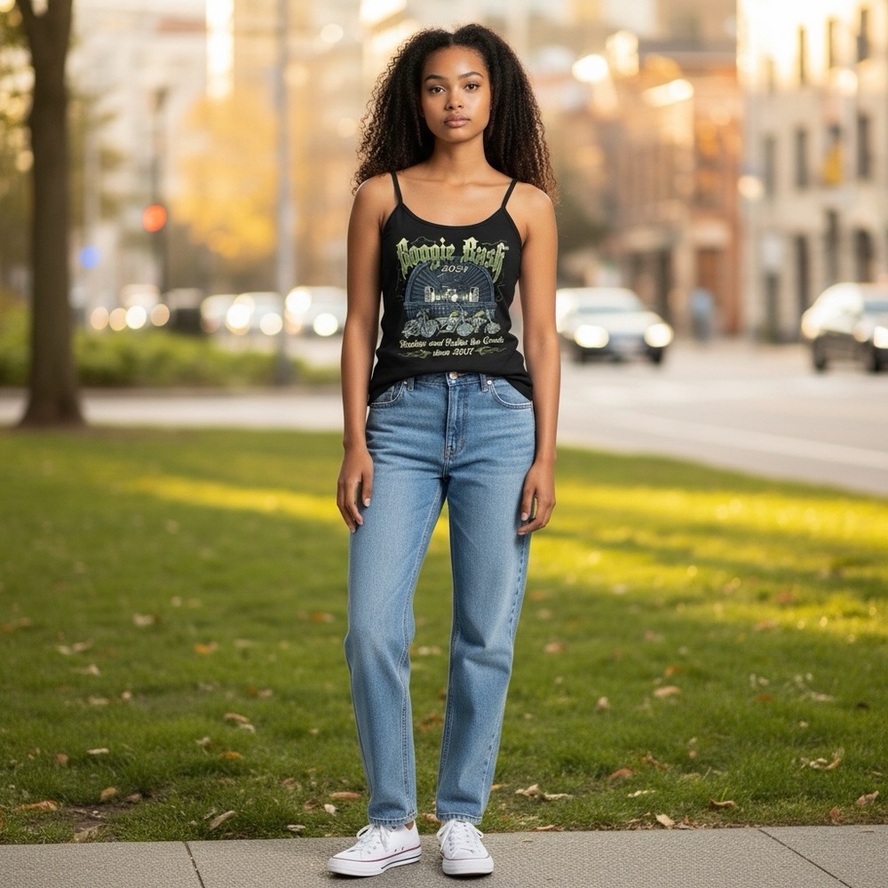 🏍️ Princess Ladies Artwork Spaghetti Strap Top #316
